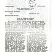 Maine Indian Newsletter (Feb. 1972)