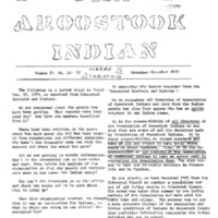 The Aroostook Indian (Nov.-Dec. 1970)