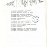 <em>Maine Indian Newsletter</em> (Nov. 1972)