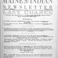 <em>Maine Indian Newsletter</em> (Dec. 1967)