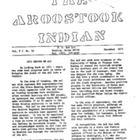 The Aroostook Indian (December 1971)